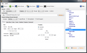 Handbrake - Main window