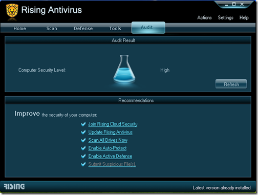 Rising Antivirus - Audit