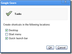 Google Gears - Tasks